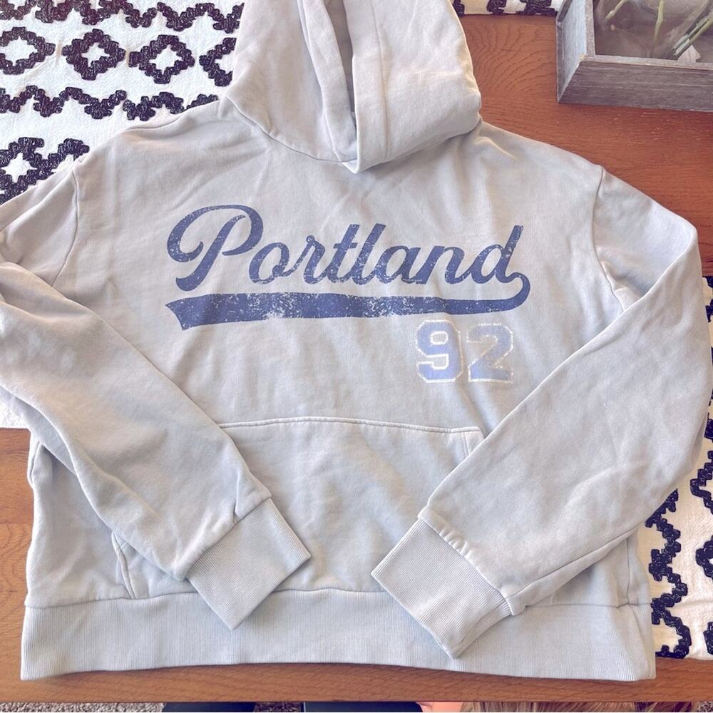 FLAWs Full Tilt Tilly’s oversized Gray Portland Hoodie juniors size large L